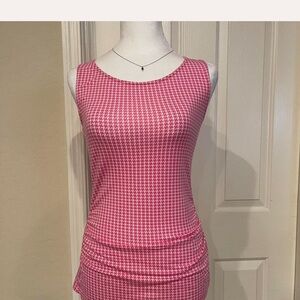 Banana Republic Pink Houndstooth Top